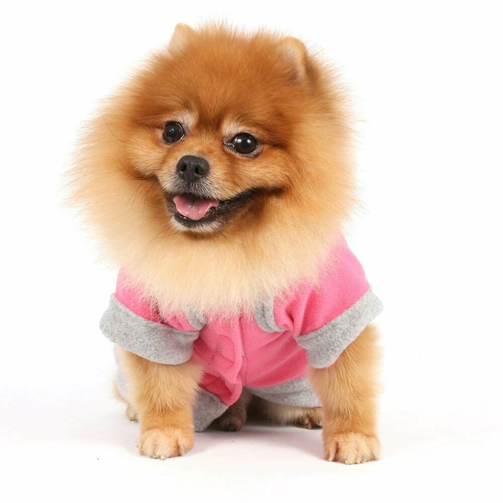 Pink dog blanket made of fleece
