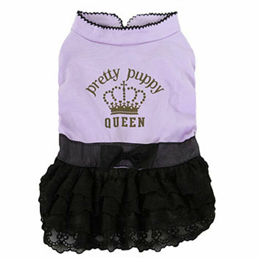 Summer dress for dogs Pretty Puppy Queen purple