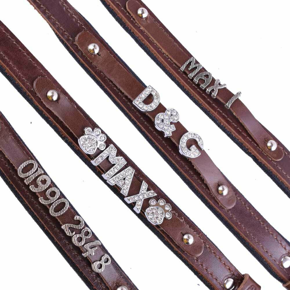 Beautiful leather dog collars and cat collars
