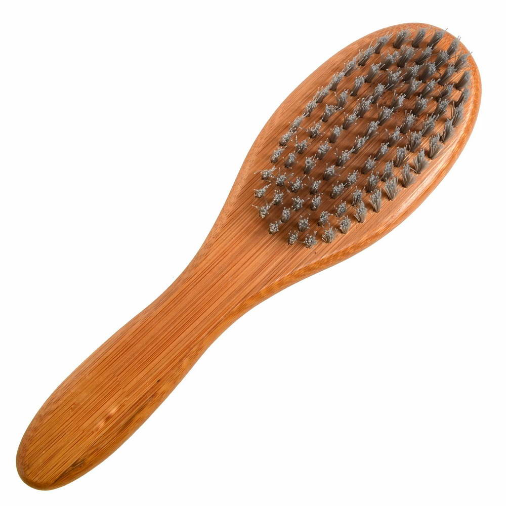 Extra soft bamboo pet brush with nylon bristles