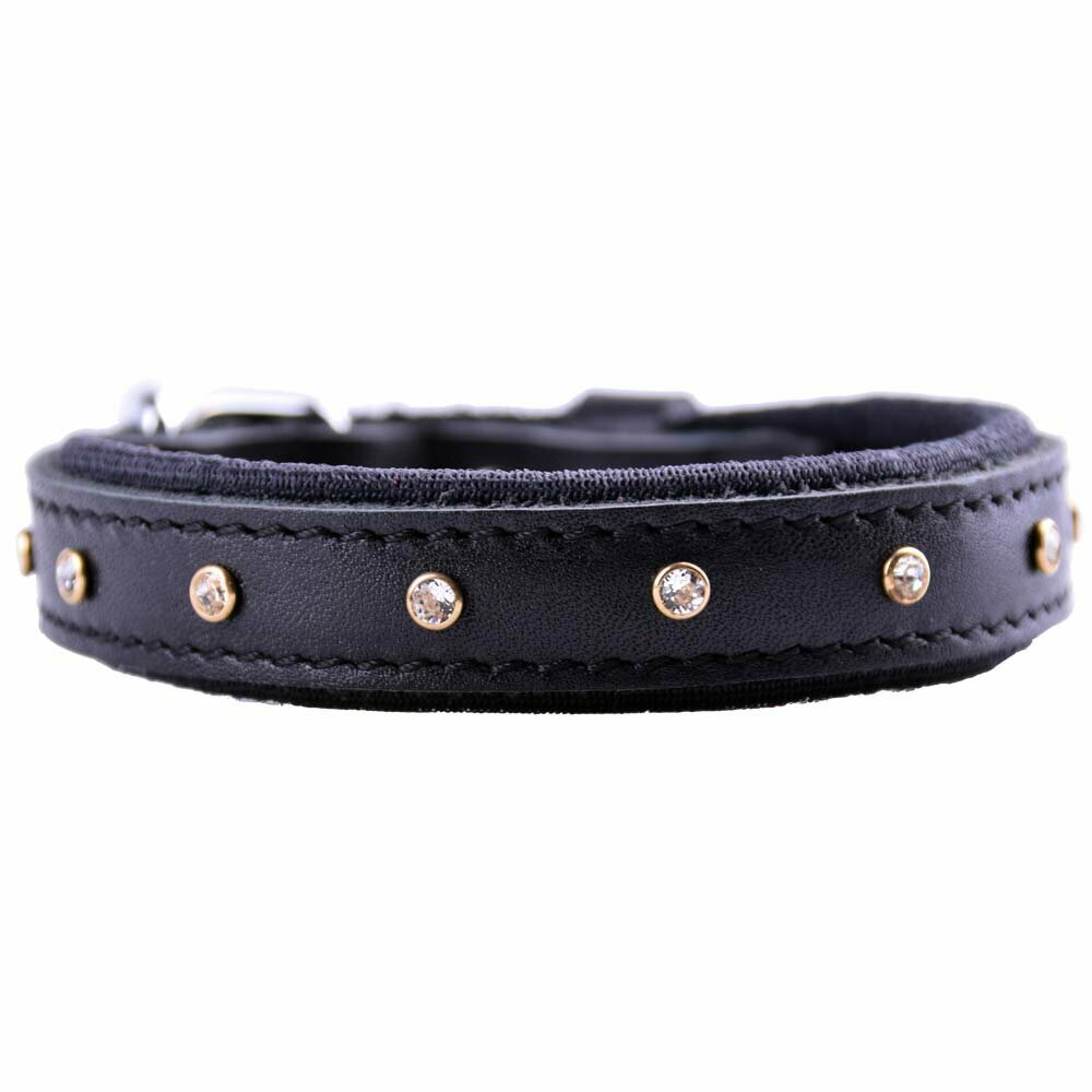 Swarovski dog collar black from GogiPet