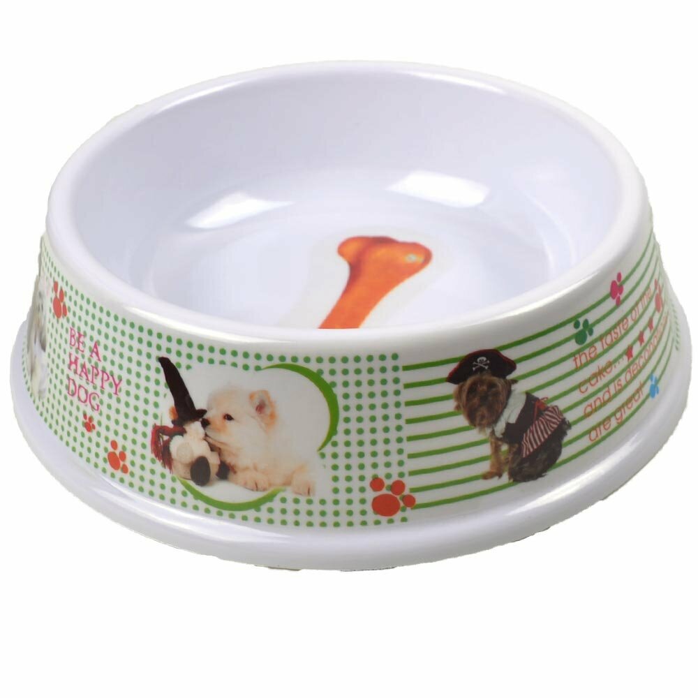 Dog bowl with paws