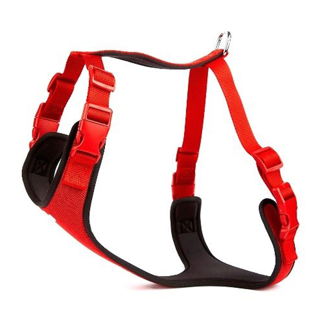 Breathable GogiPet® Super Premium Soft Dog Chest Harnesses red-XXL