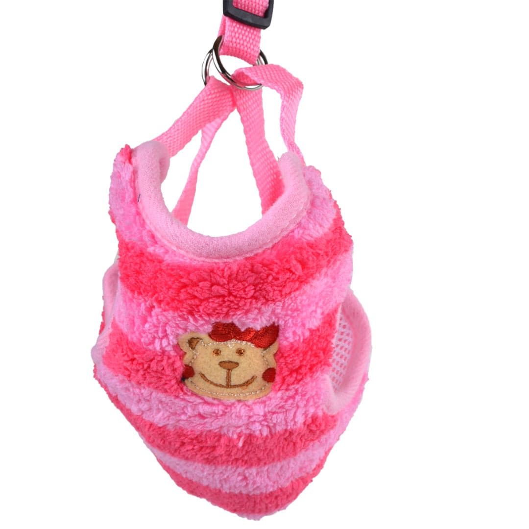 Soft dog harness with leash in set for small dogs "pink Baloo