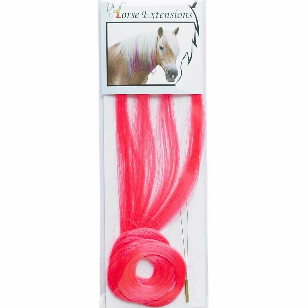 Accesssoires for horses - dark pink hair for horses - horse jewelry of modern hair of the mane of the horse and the horse tail - Hair extension