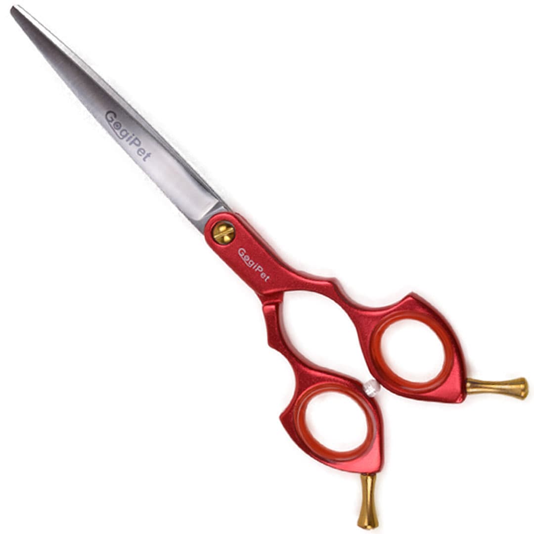 Curved dog scissors with aluminum handle 17 cm Japan steel