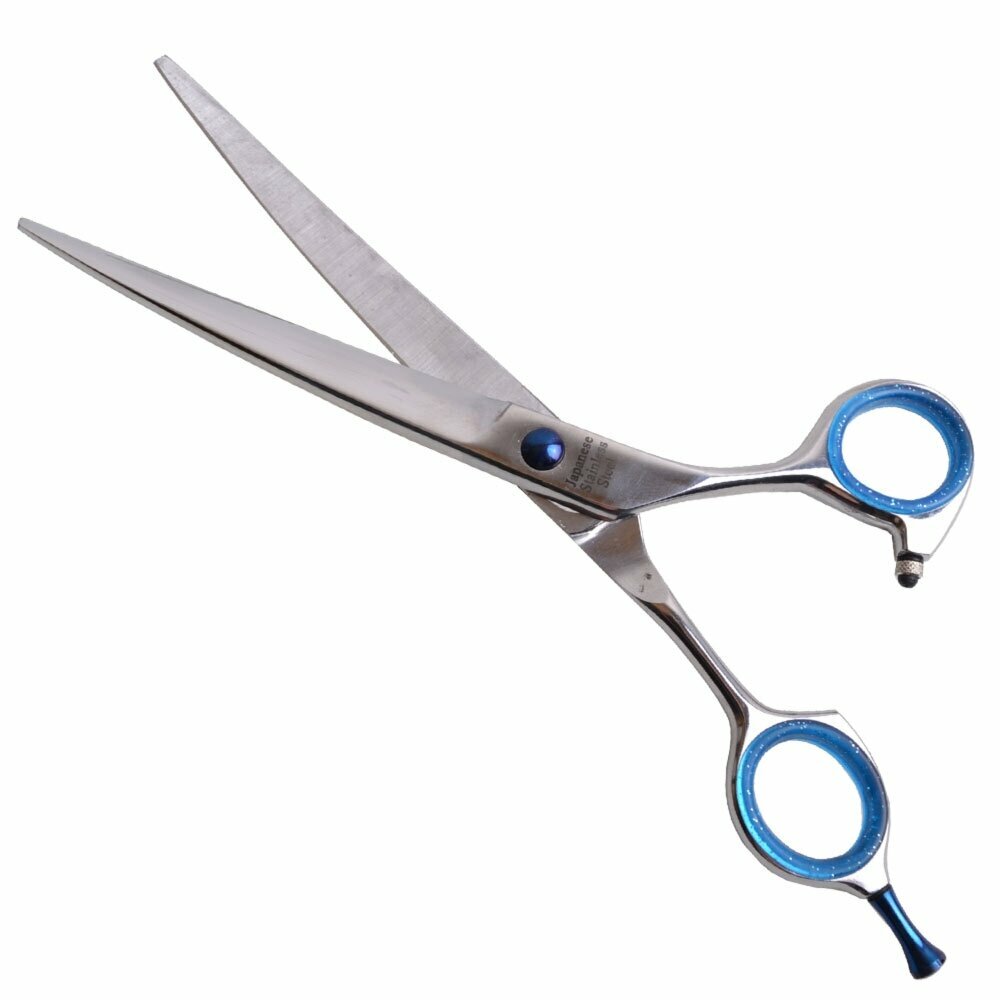 GogiPet® Basic Japanese steel dog scissor 19 cm curved version