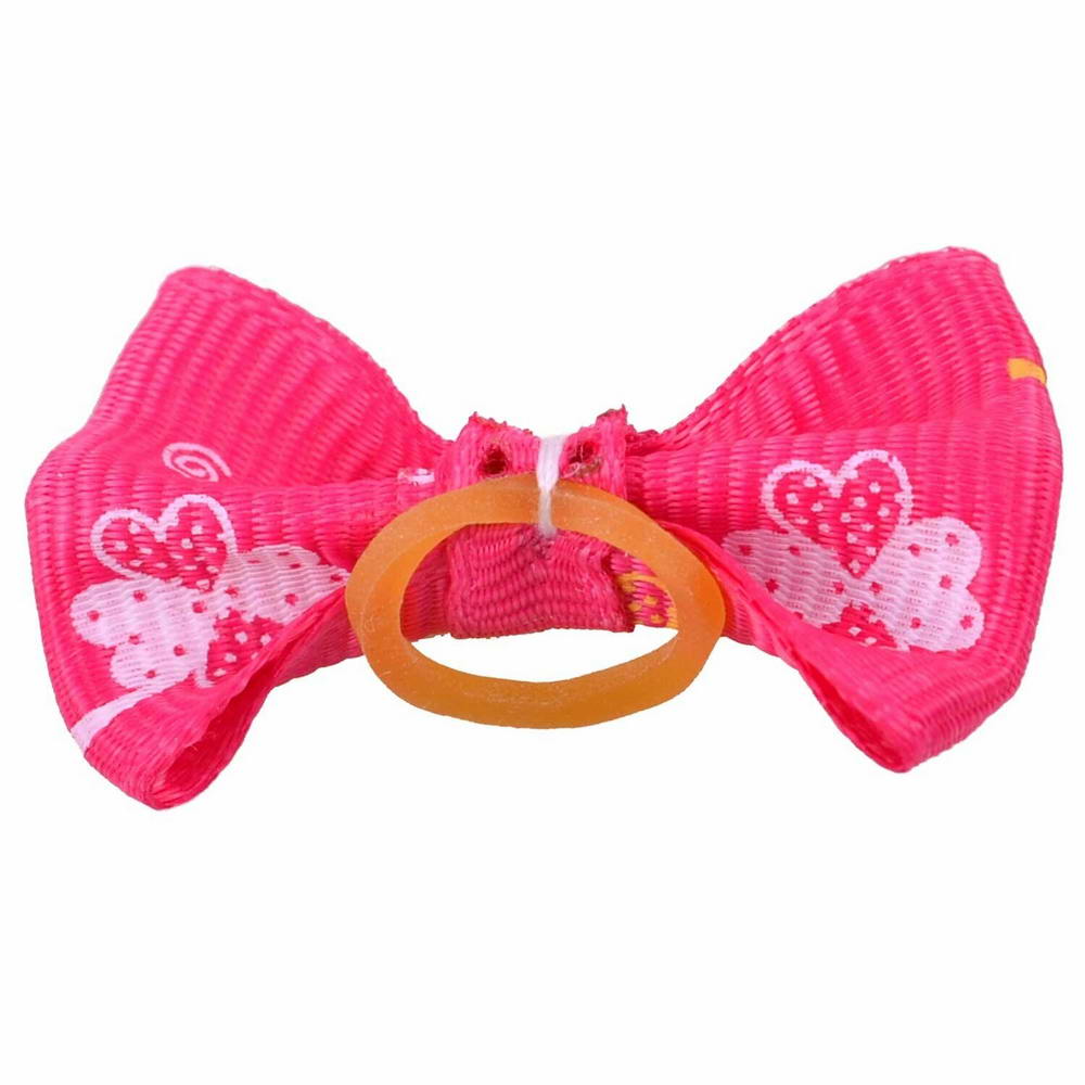 Handmade lucky charms hair bow pink by GogiPet