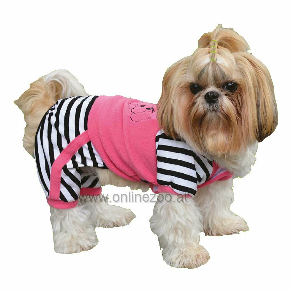 DoggyDolly dog clothes for winter - warm dog clothes pink with 4 legs