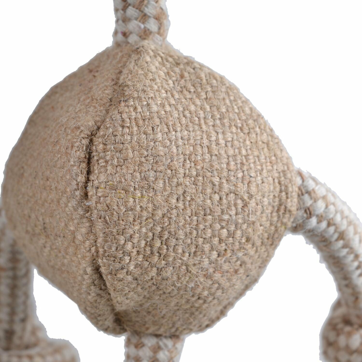 Dog toys made of jute, cotton and cowhide leather