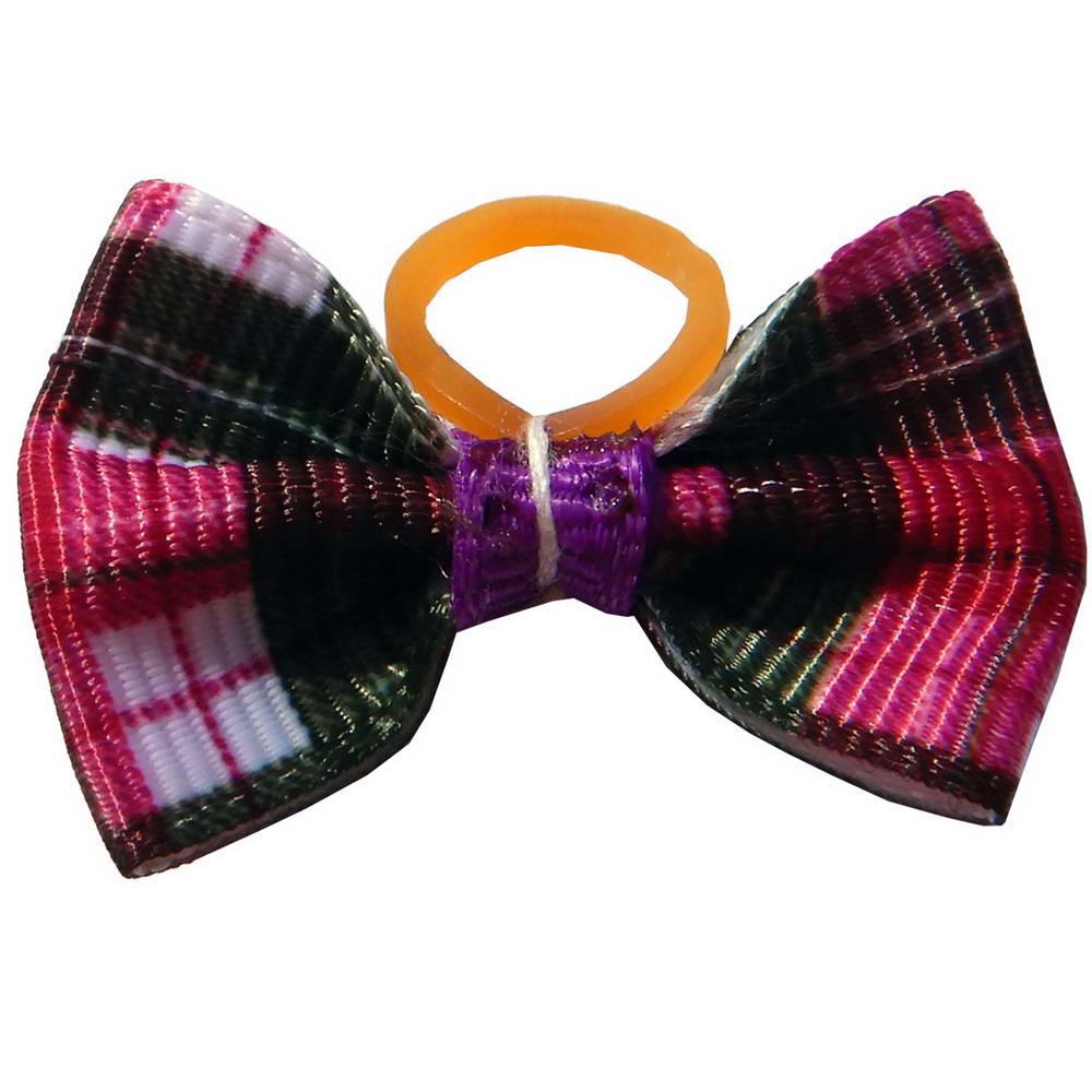 Checked dog bow from GogiPet