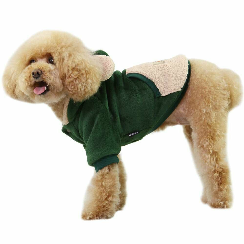 Sweet Bear dog jacket Green - Warm dog clothes