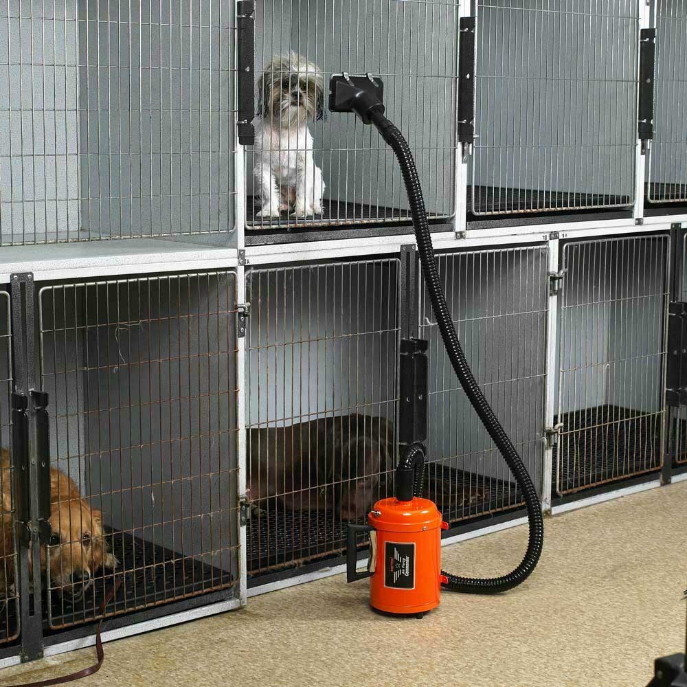 used with optional accessories as a cage dryer