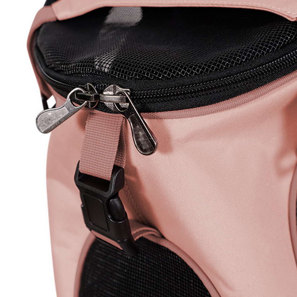 Thoughtful Spacious Dog Backpack in Coral Pink