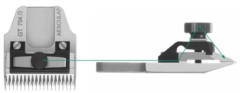 Aesculap Favorita blades Adjust plate pressure