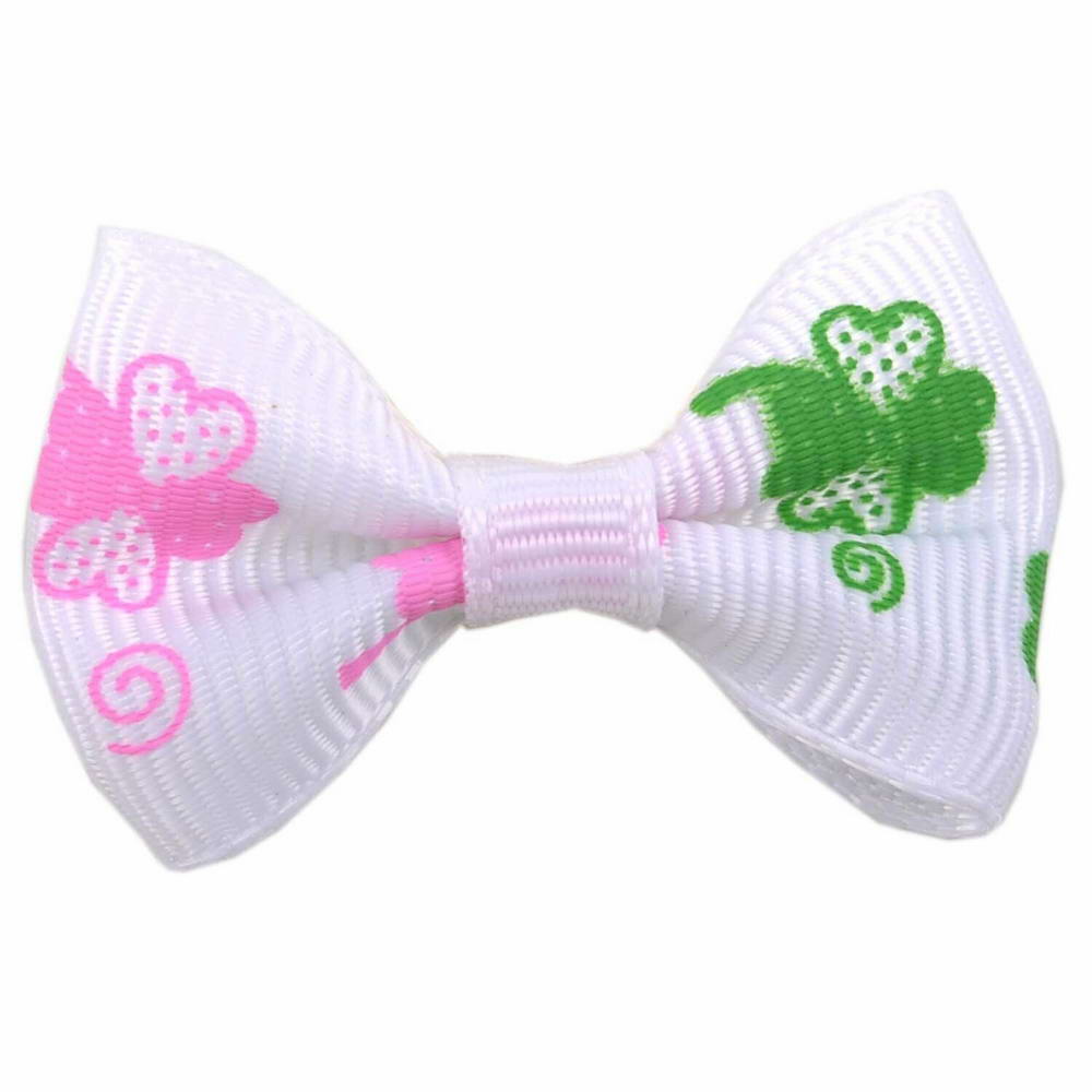 Dog Mesh with Hair Strap Fortuna white with Lucky Clover by GogiPet