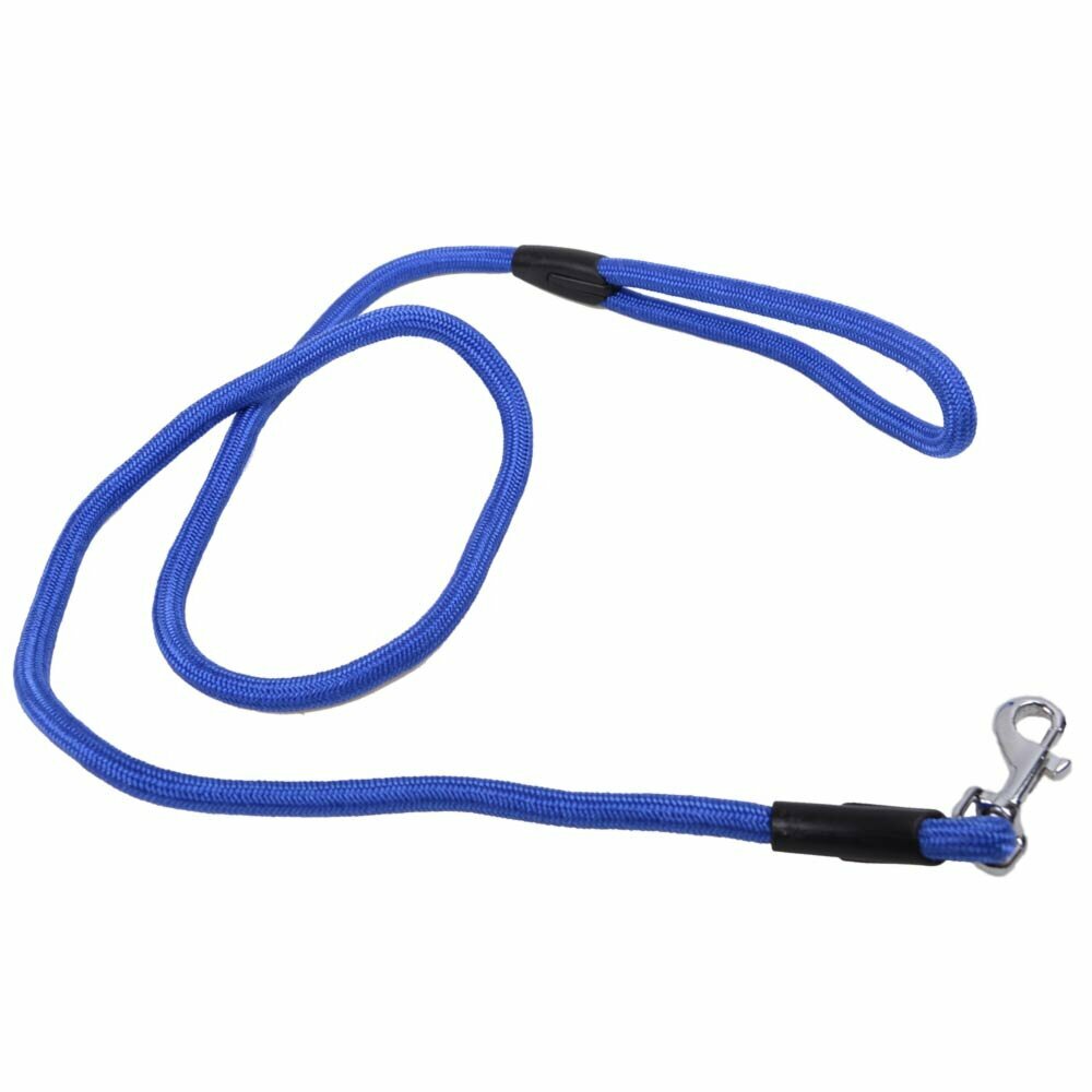High quality round dog leash made of blue mountain climbing rope