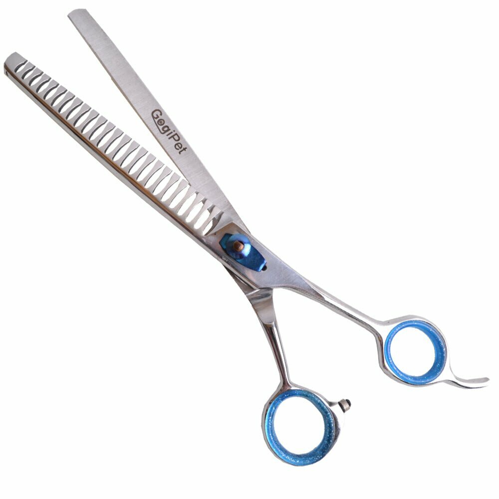 Japanstahl single edge thinner scissor with 22 cm by GogiPet