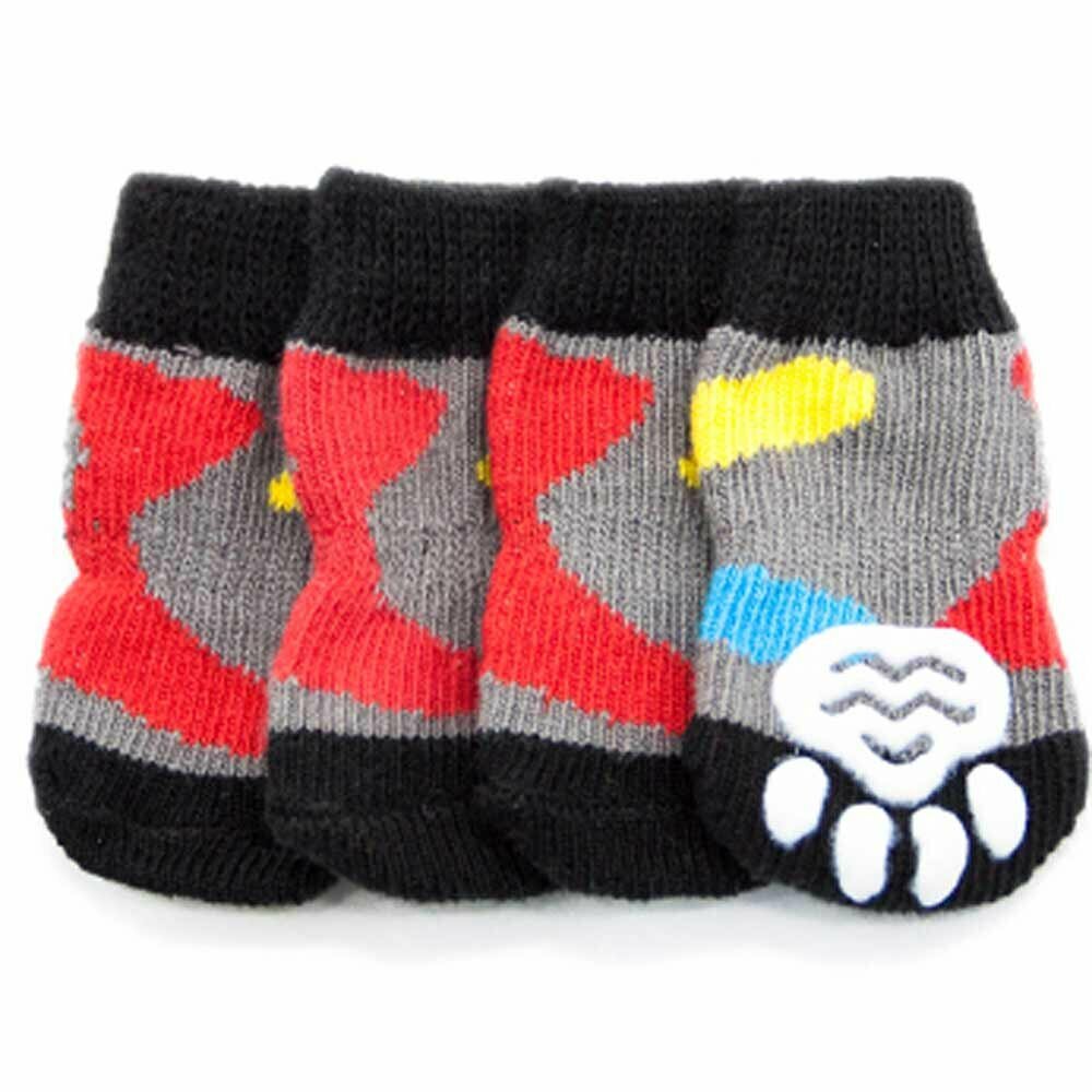 4 Dog socks with slip-resistant coating by GogiPet