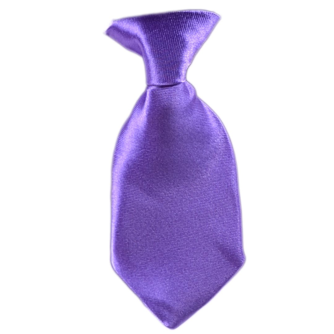 Purple Self Tie for Dogs