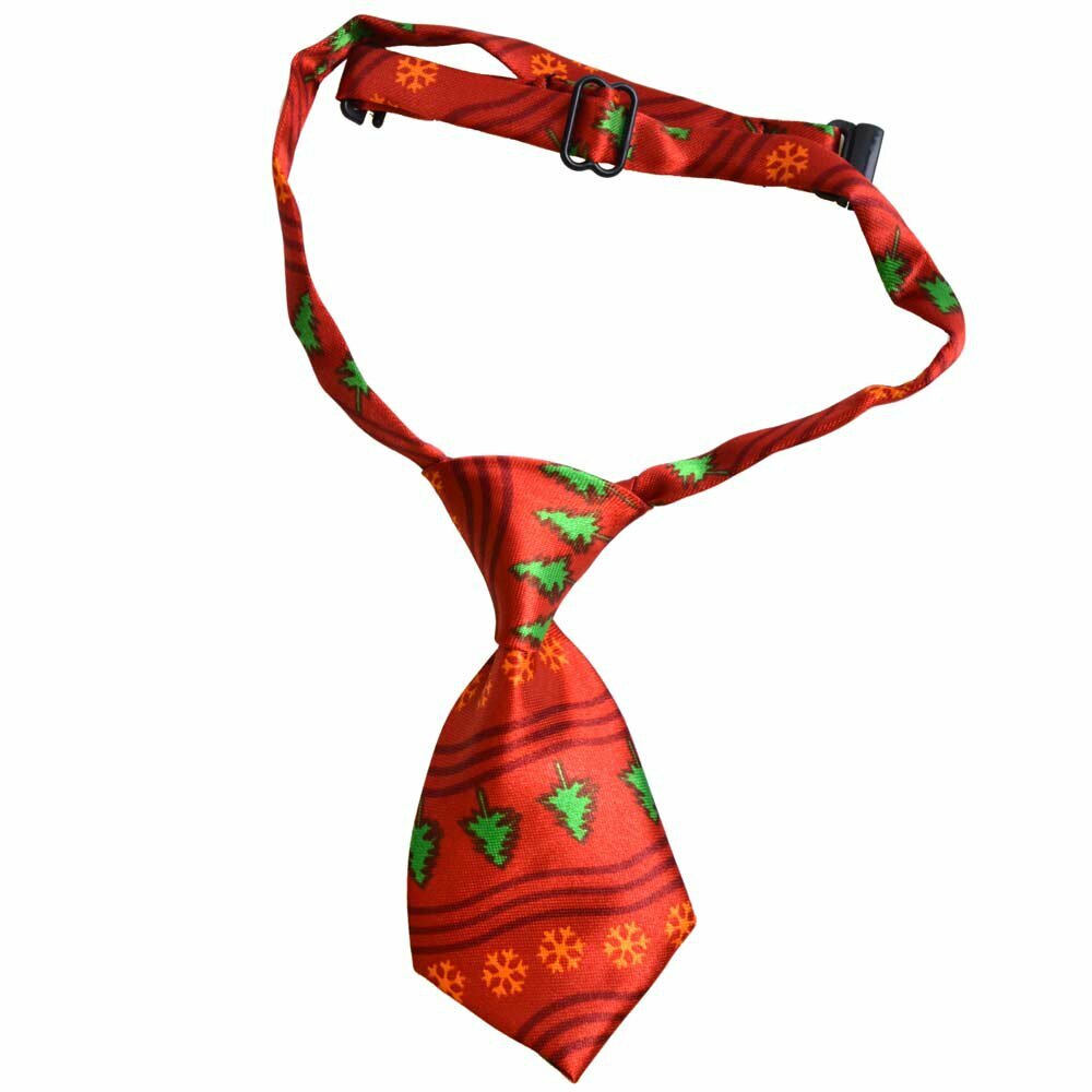 Tie for dogs Christmas tree red by GogiPet