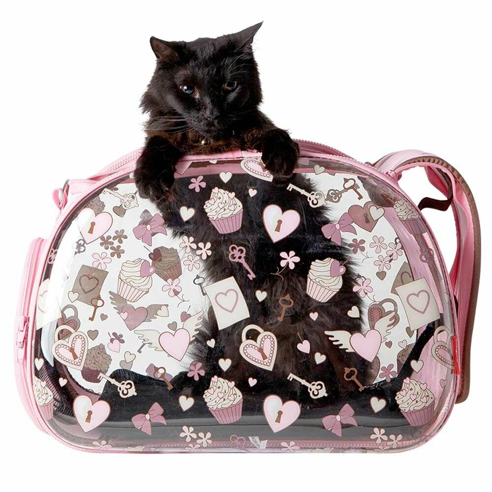 Cat bag carrier and dog carrier Pink Love
