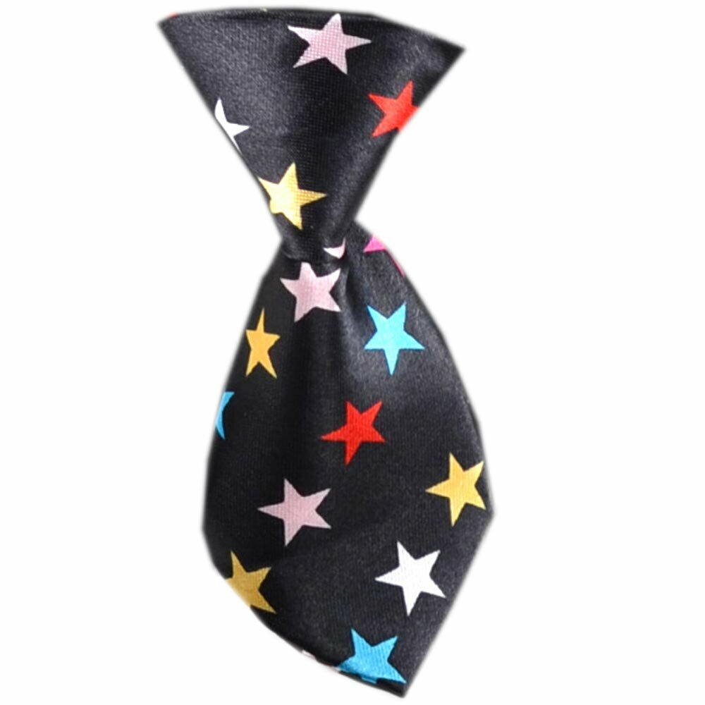 Tie for dogs black with stars