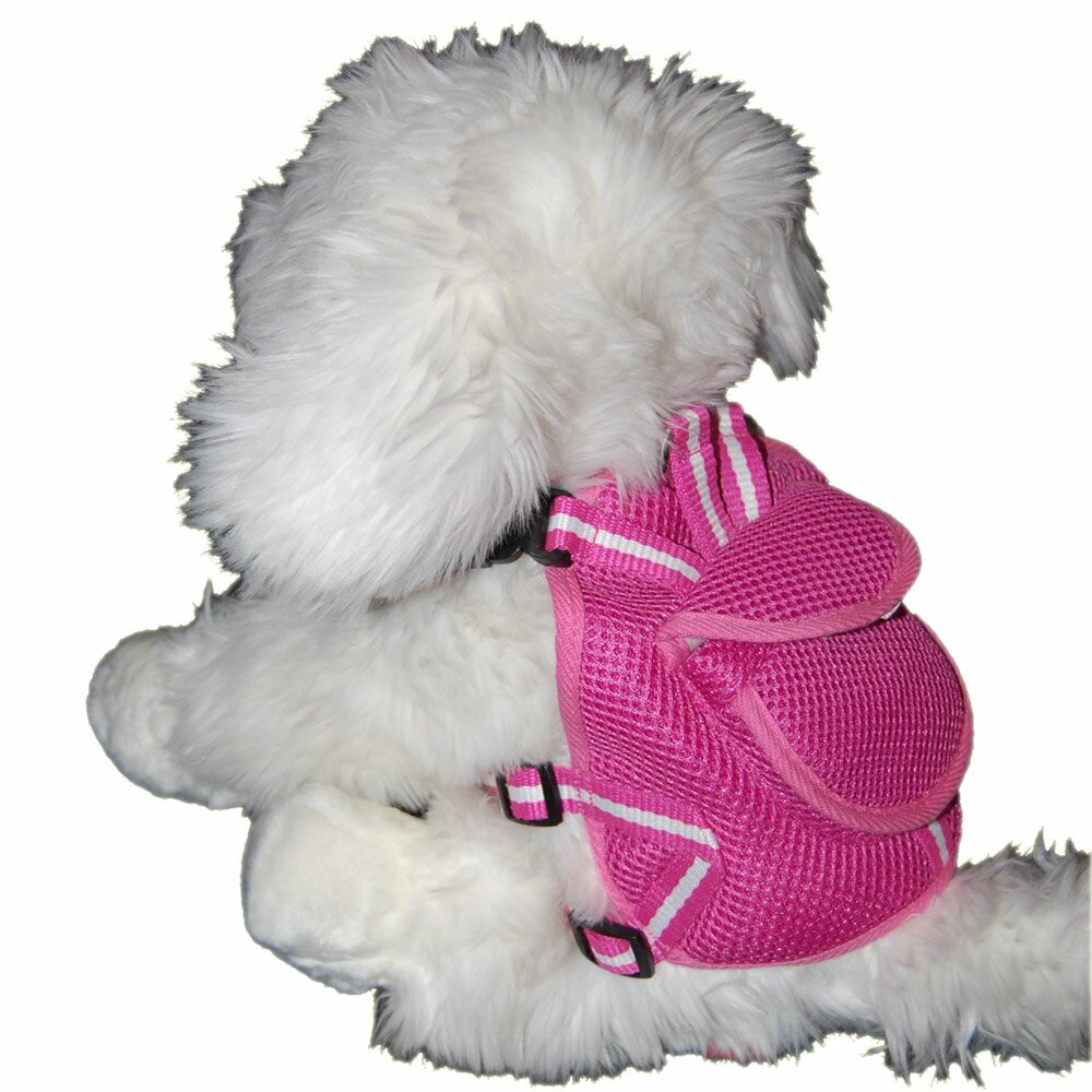 Dark Pink Harness for Dogs by GogiPet ® incl Dog Leash Size L