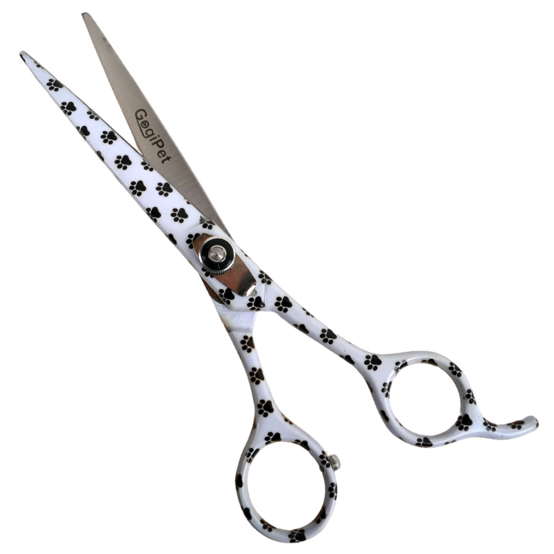 Japanese steel dog scissors with paws straight with 19 cm 7,5 inch