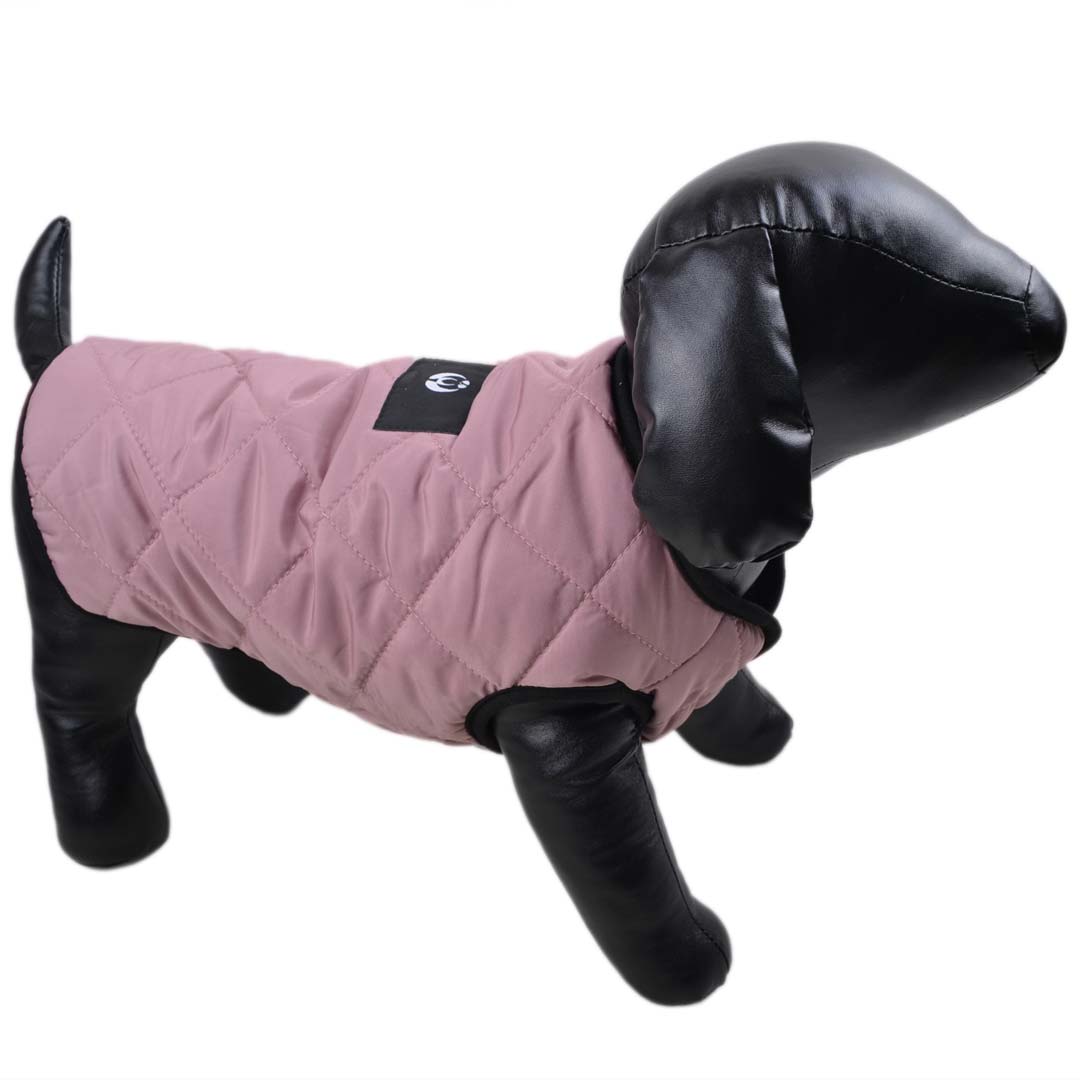 Pink anorak for dogs - warm dog clothing