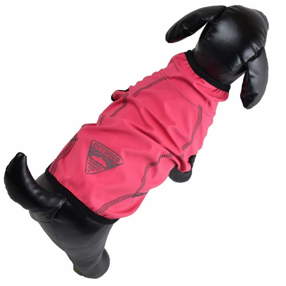 Pink dog raincoat by GogiPet