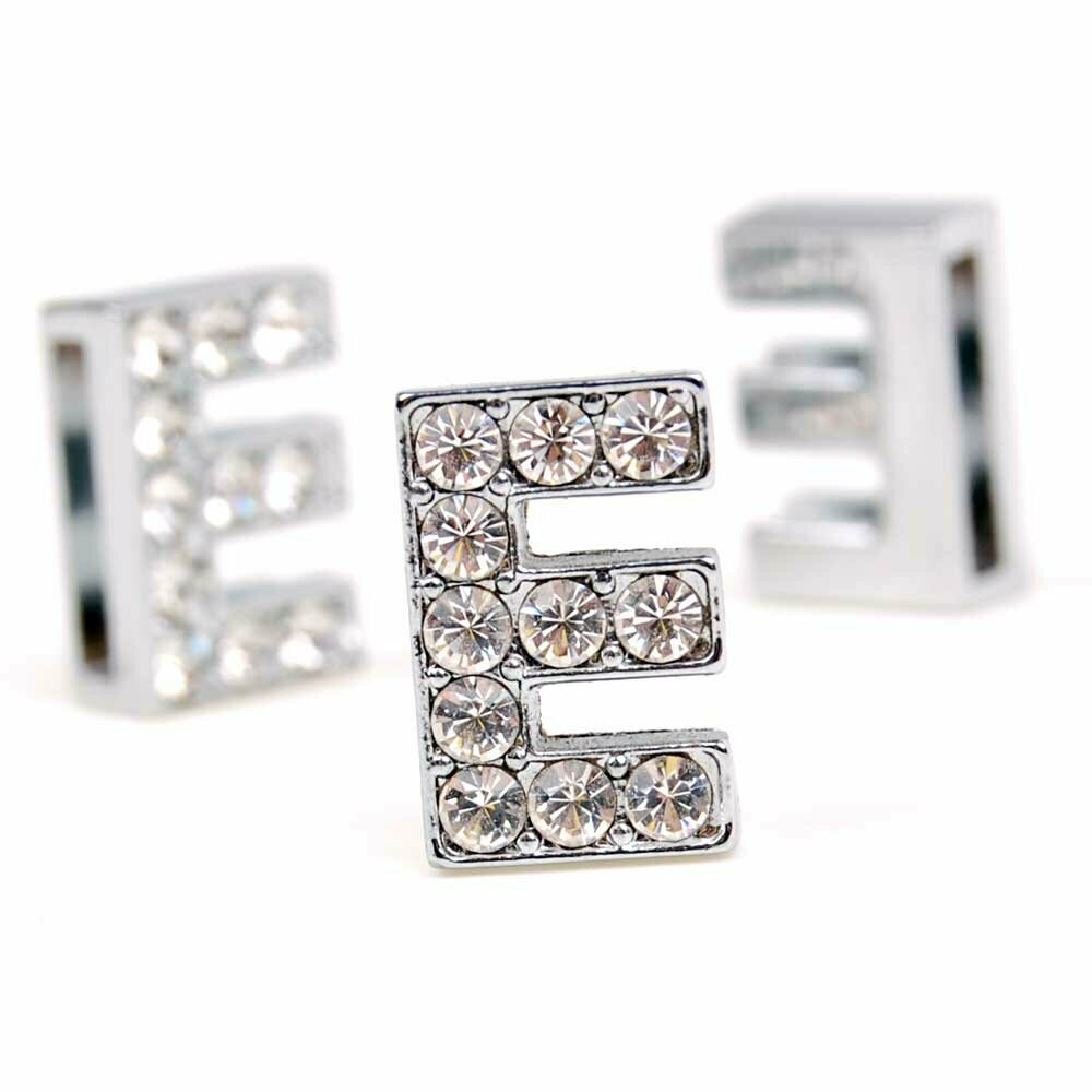 E rhinestone letter with 14 mm