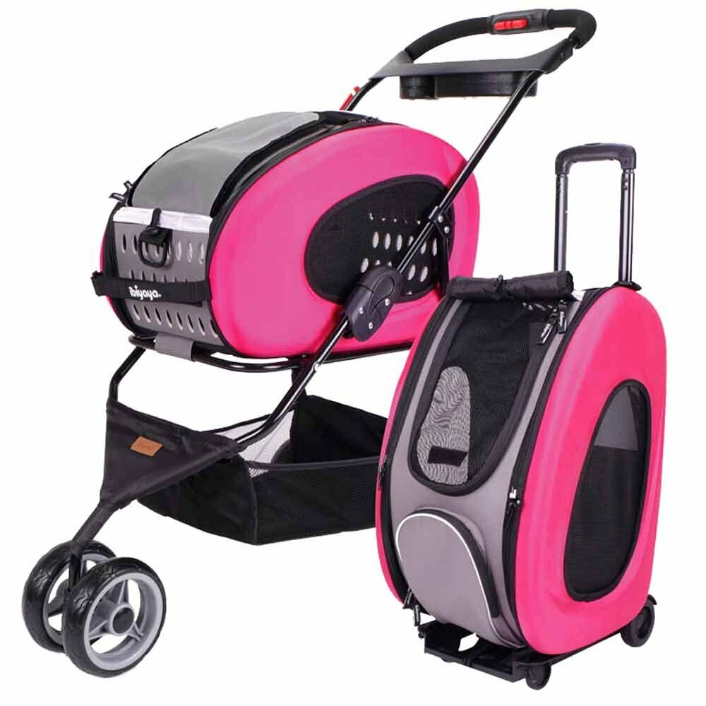 Dog buggy and dog trolley pink