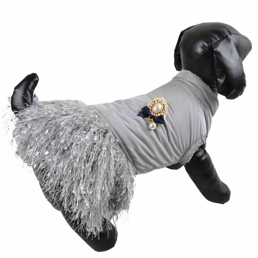Warm dog dress gray Royal by GogiPet