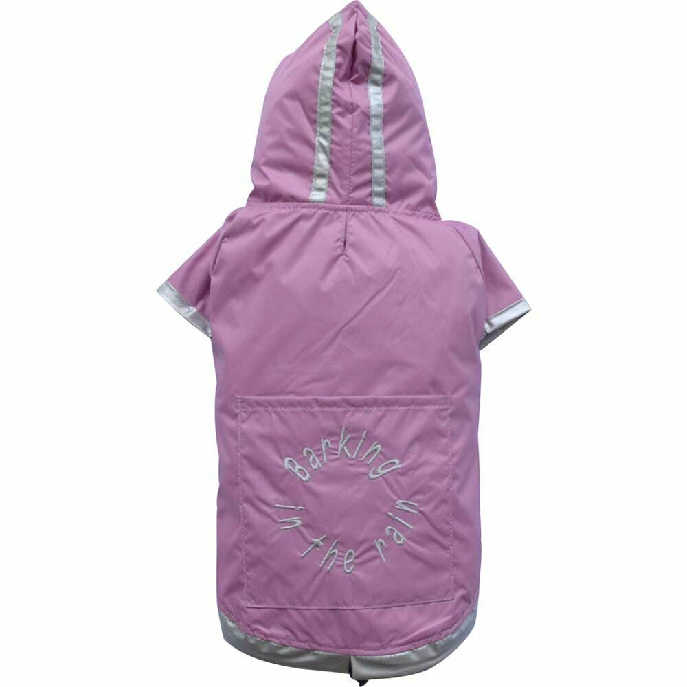 pink dog raincoat for large dogs by DoggyDolly
