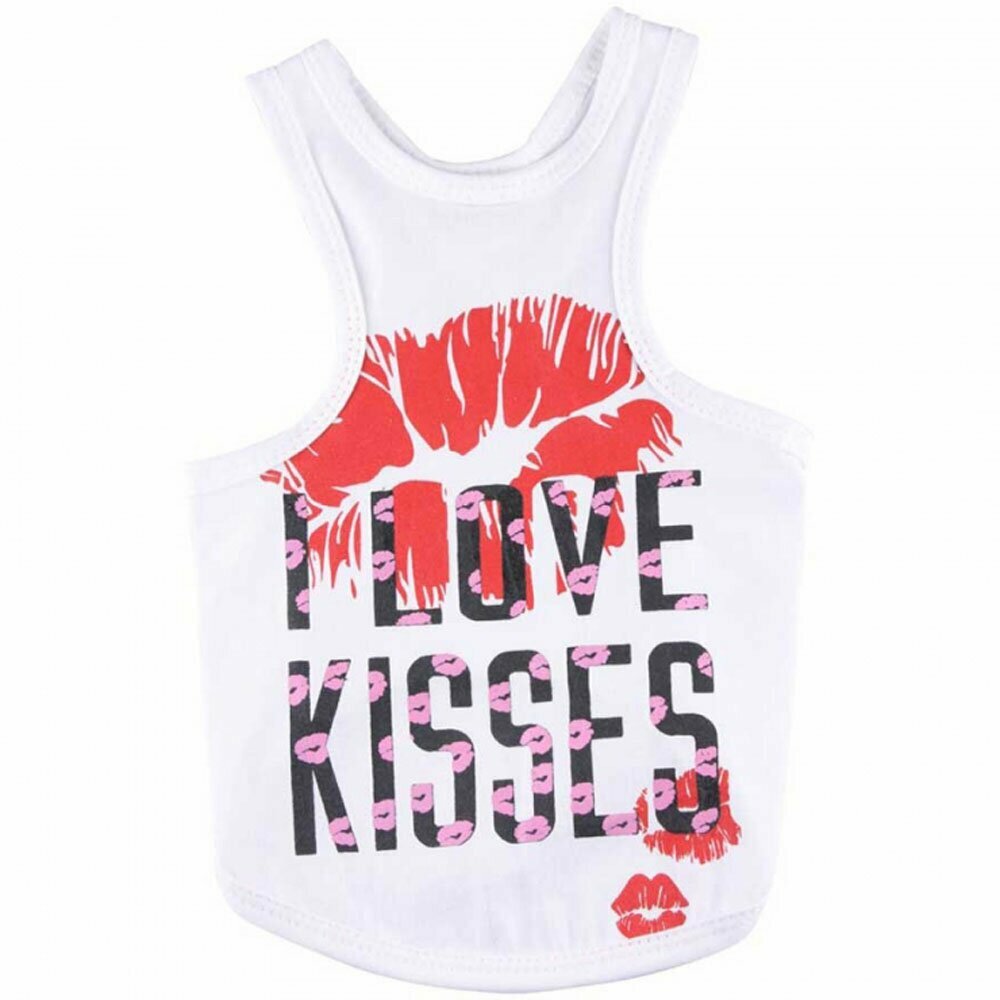 Love Kisses Dog Shirt by DoggyDolly FP-T323