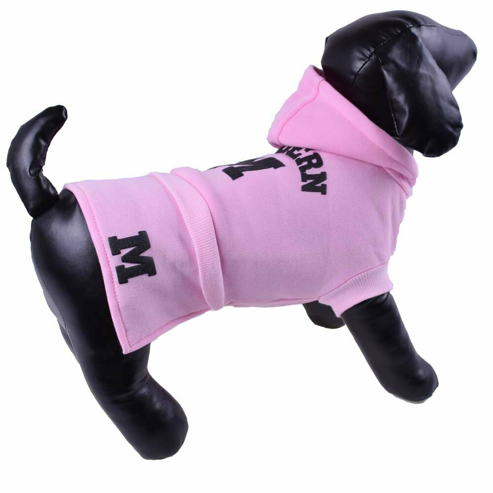 Warm fleece sweater for dogs pink