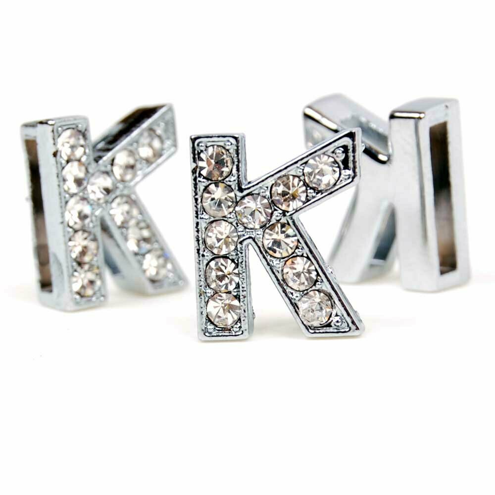 K rhinestone letter with 14 mm