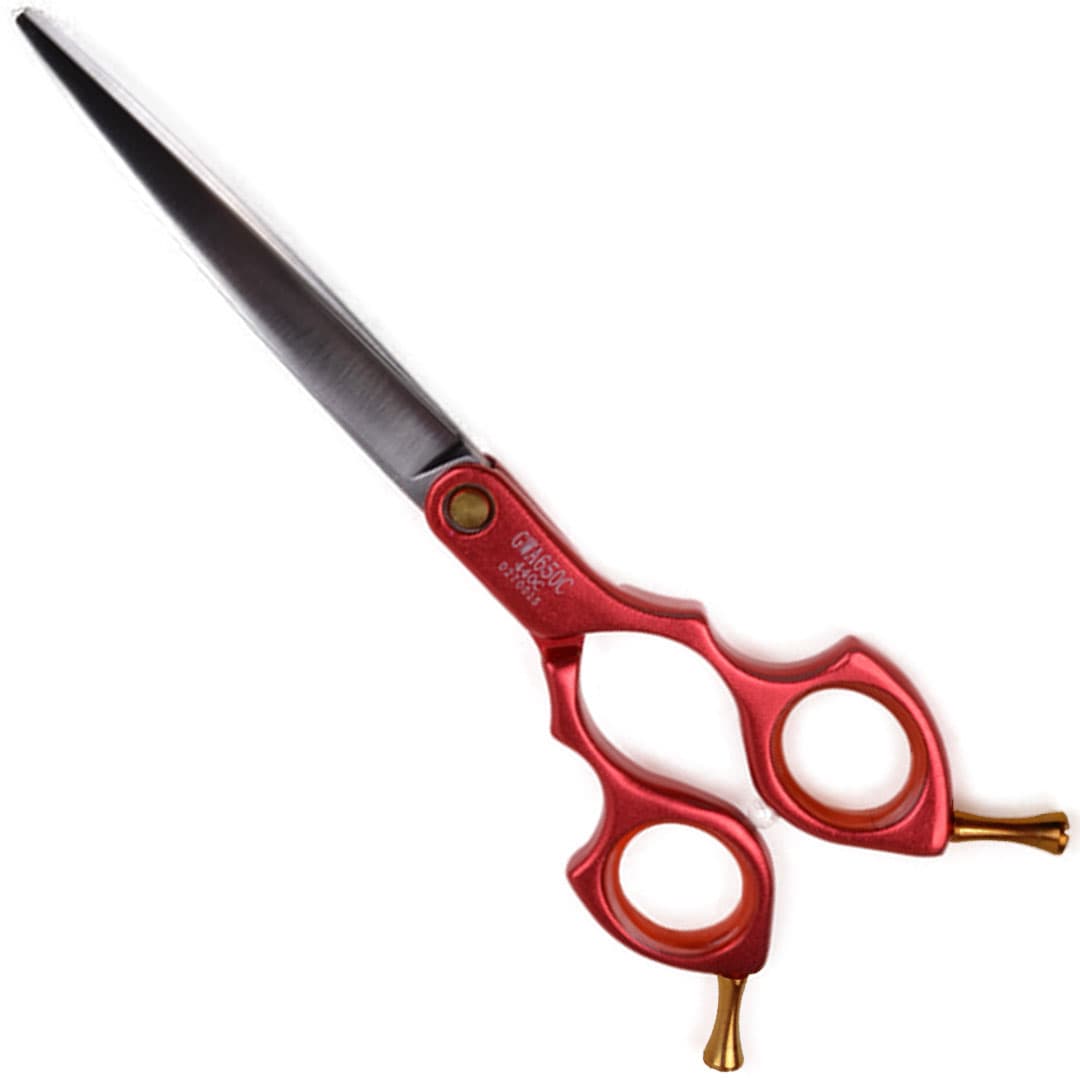 Professional dog grooming scissors with aluminum handle - extra lightweight