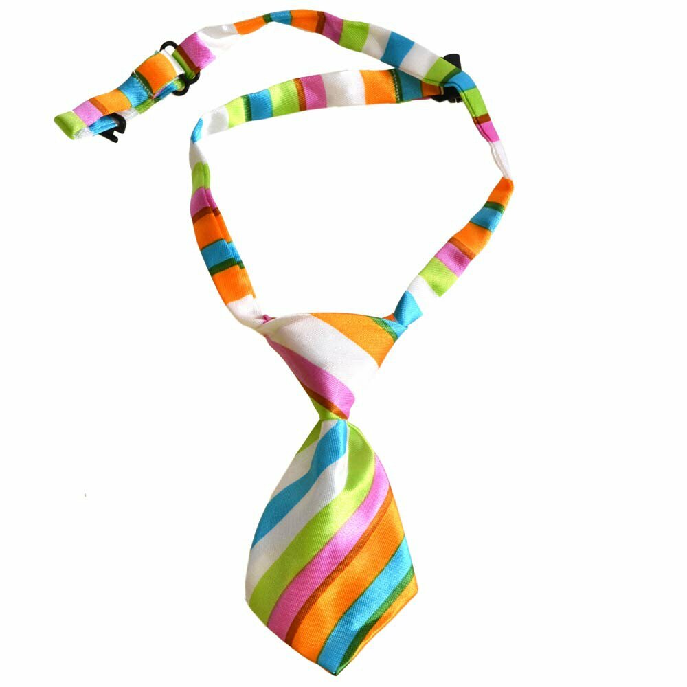 Tie for dogs multicolored striped by GogiPet