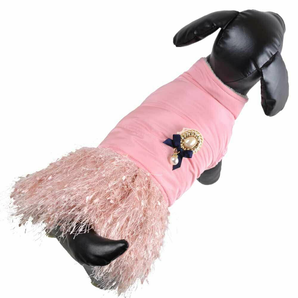 Warm dog dress Pink Royal by GogiPet