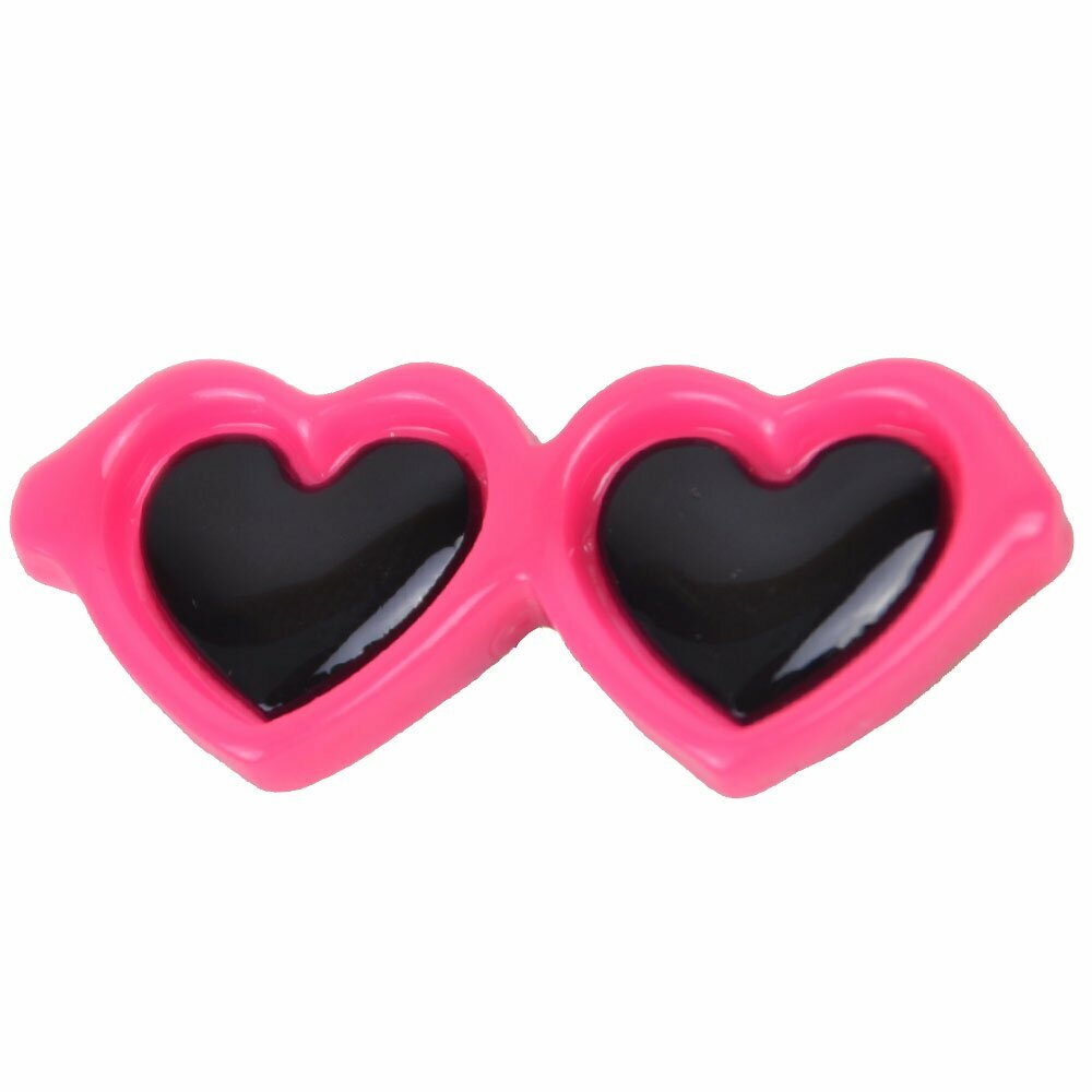 Sunglasses for dogs as hair clip of GogiPet® in sweet pink