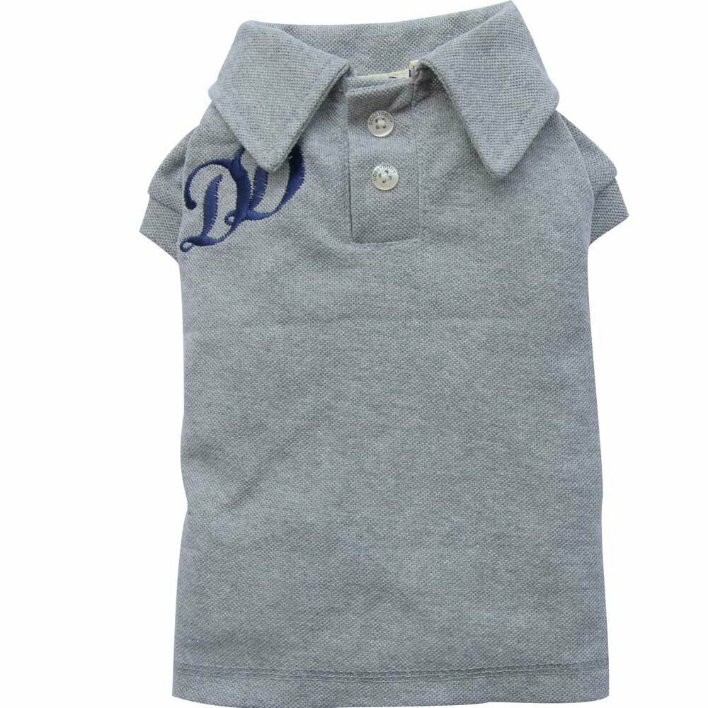 Polo Shirt for Dogs grey by DoggyDolly T396