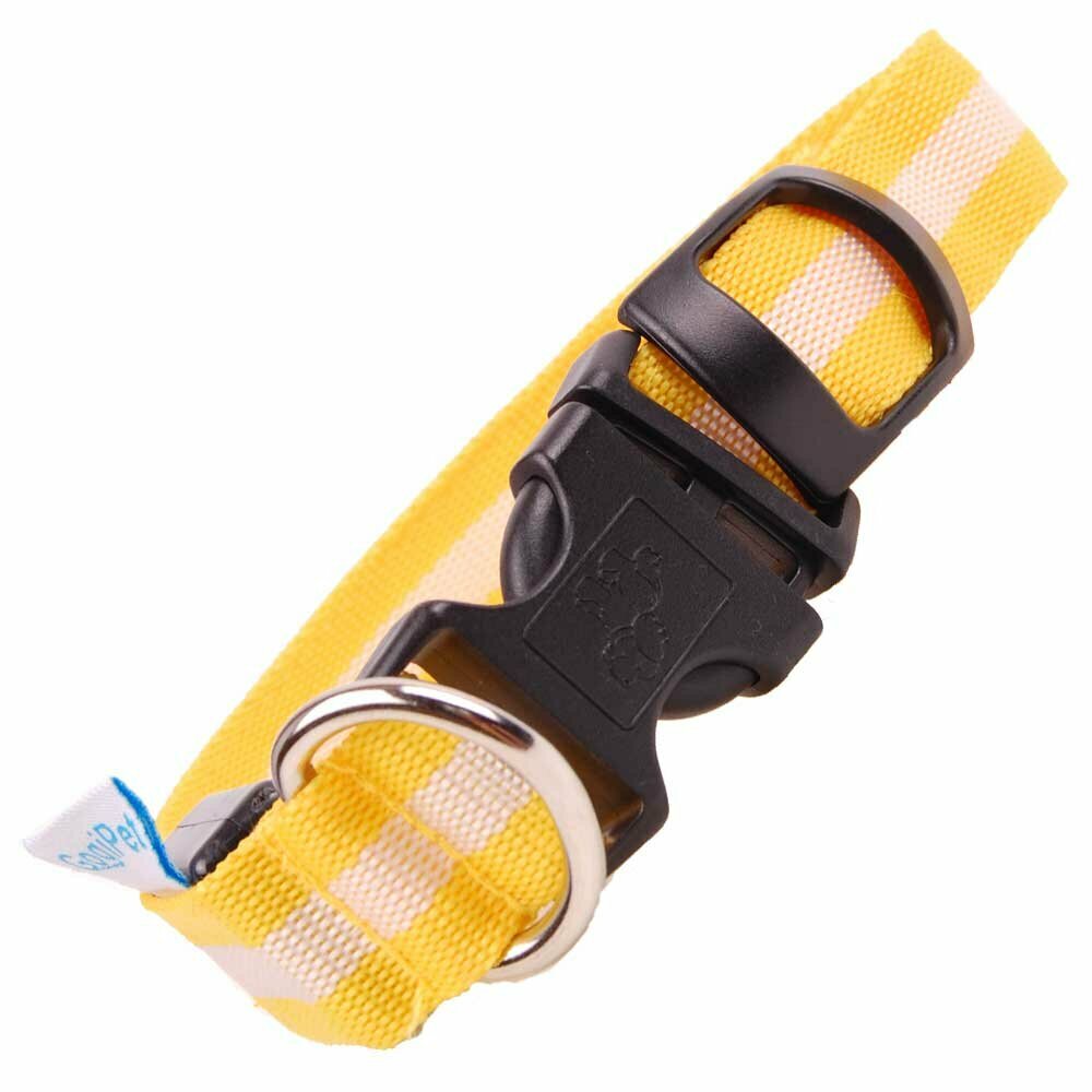 Yellow flash collar with LED light - Cheap collars of GogiPet ®