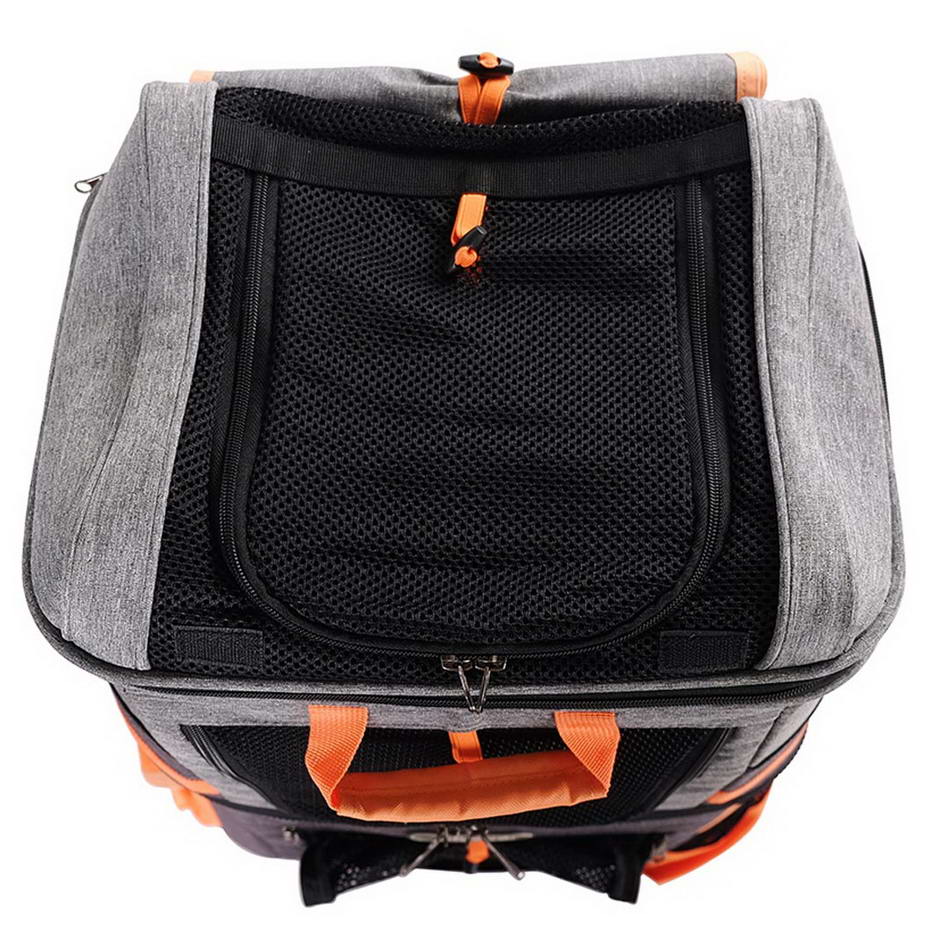 Dog backpack with mesh screen for good ventilation
