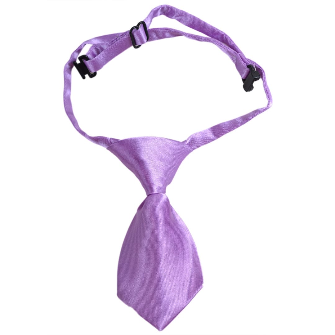 Dog tie - Self-tie for dogs pink purple