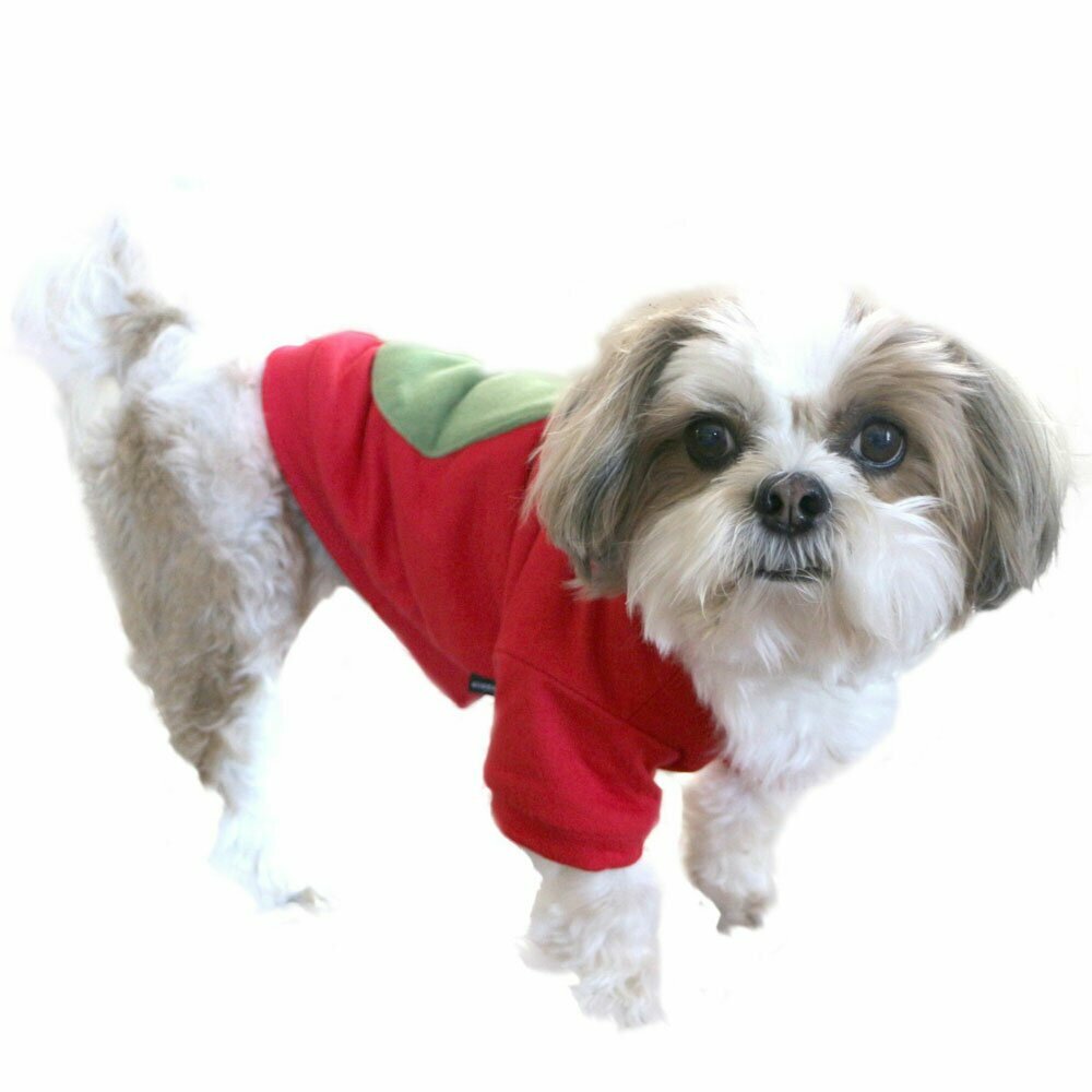 fleece dog hooded sweater