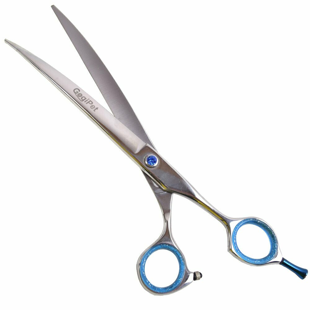 GogiPet ® Basic Japanese steel dog scissor 22 cm curved version