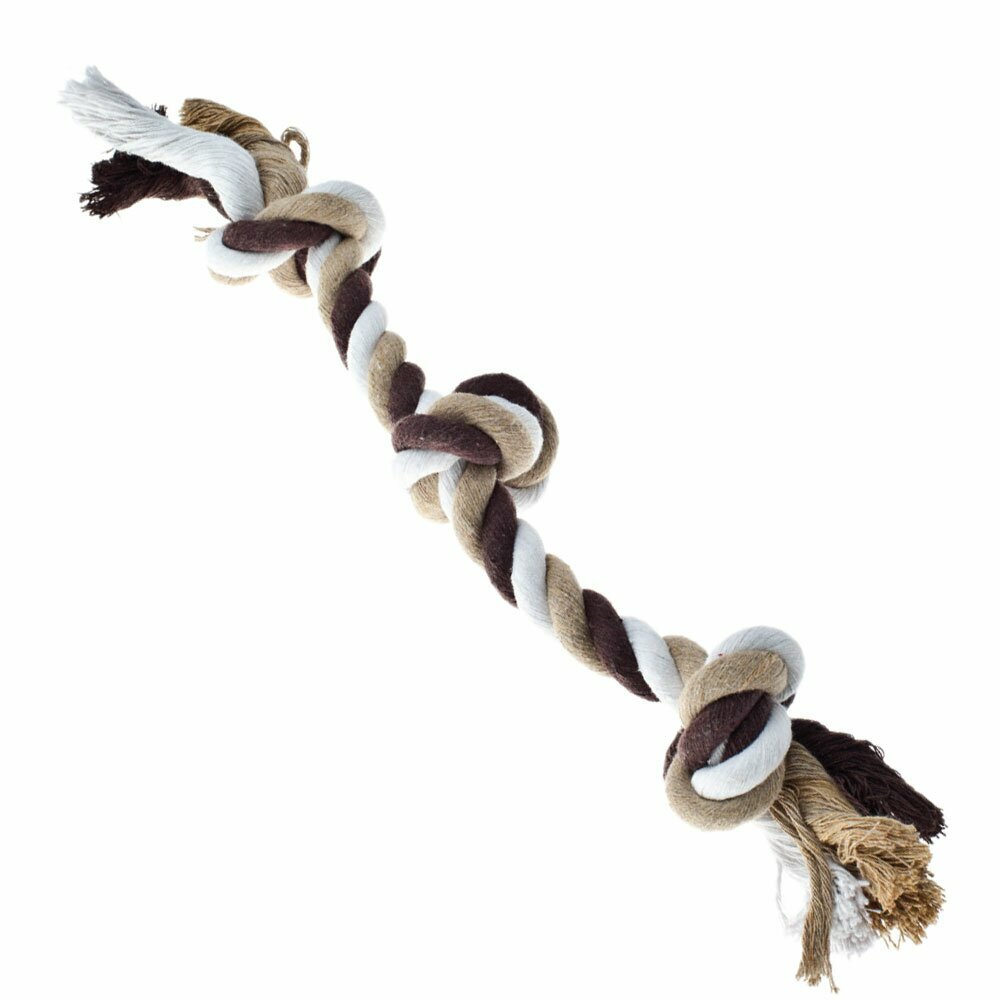 Dog rope 34 cm with 3 nodes - Dog Toys