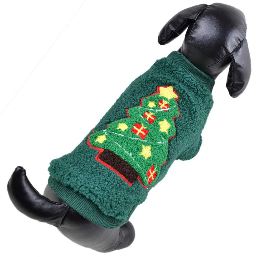 Christmas Tree Dog Pullover - Green Christmas Tree Sweater